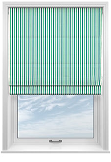 The British Stripe Co. Catherine, Blackpool No.1 - Roman Blind